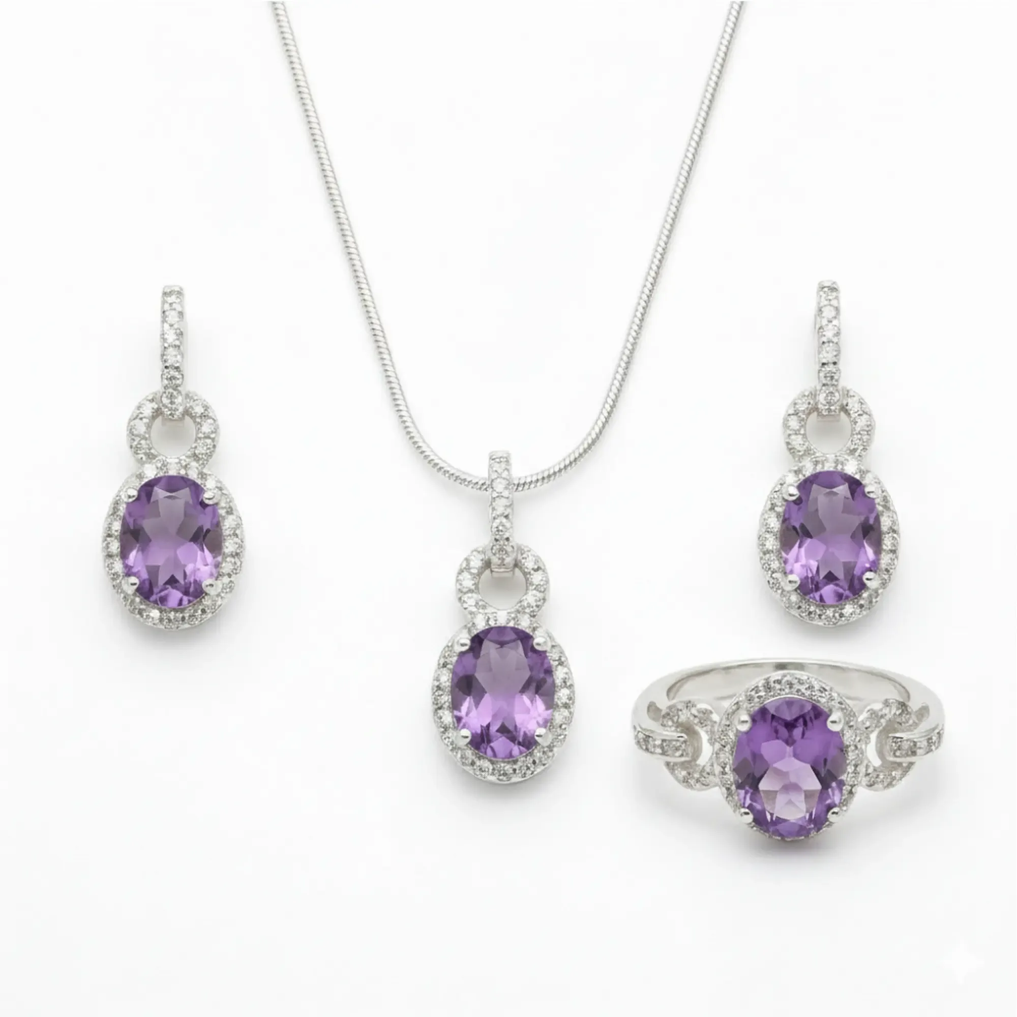 Amethyst Royale Loop Set